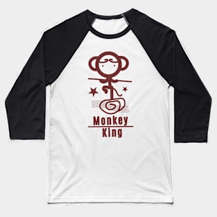 Monkey King - Maroon Baseball T-Shirt